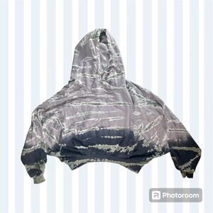 Young Fabulous & Broke Women's S/M Small Medium Raissa Tie Dye Ombre Crop Hoodie